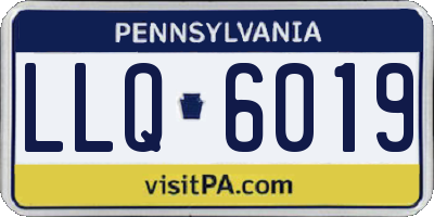 PA license plate LLQ6019