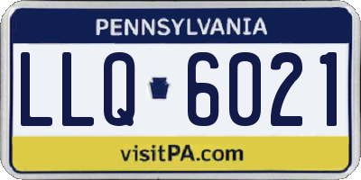 PA license plate LLQ6021