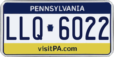 PA license plate LLQ6022
