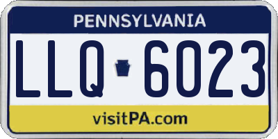 PA license plate LLQ6023