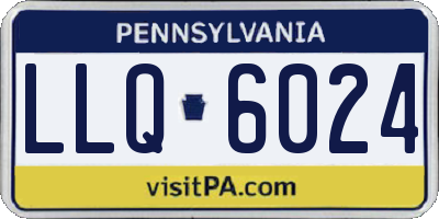 PA license plate LLQ6024