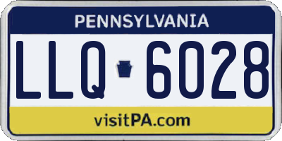 PA license plate LLQ6028