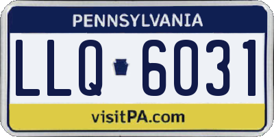 PA license plate LLQ6031