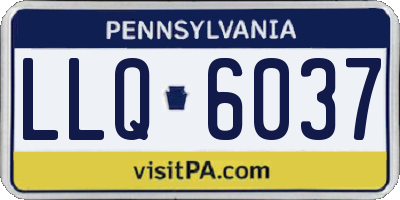 PA license plate LLQ6037