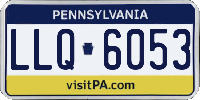 PA license plate LLQ6053