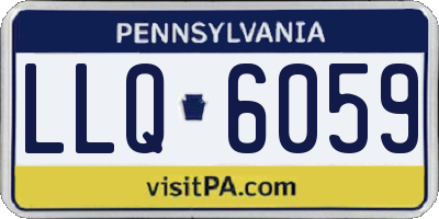 PA license plate LLQ6059