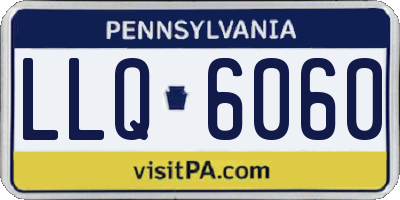 PA license plate LLQ6060