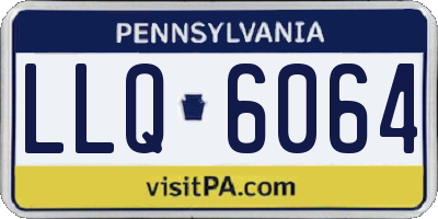 PA license plate LLQ6064