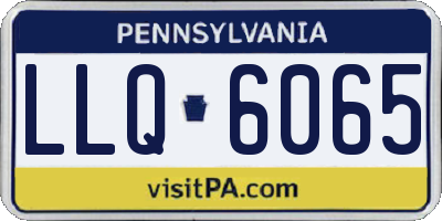 PA license plate LLQ6065
