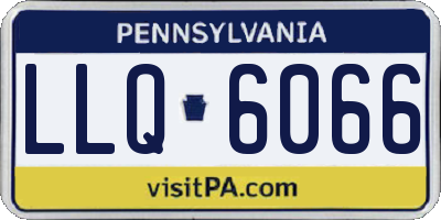 PA license plate LLQ6066