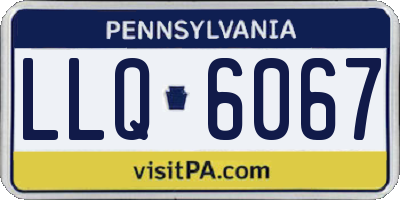 PA license plate LLQ6067