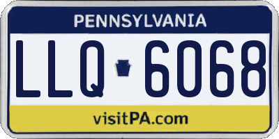 PA license plate LLQ6068