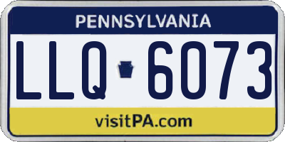 PA license plate LLQ6073