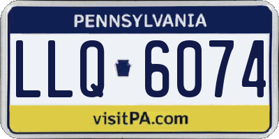 PA license plate LLQ6074