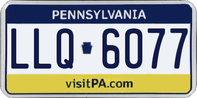 PA license plate LLQ6077