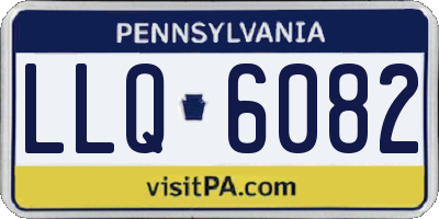 PA license plate LLQ6082
