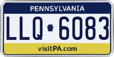 PA license plate LLQ6083