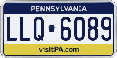 PA license plate LLQ6089