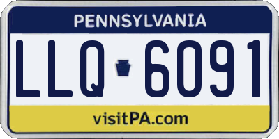 PA license plate LLQ6091