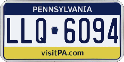 PA license plate LLQ6094