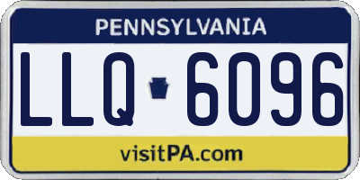 PA license plate LLQ6096
