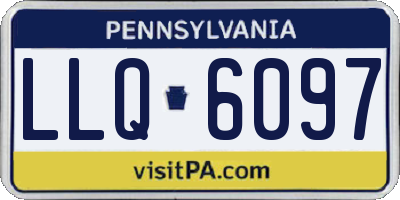 PA license plate LLQ6097