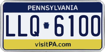PA license plate LLQ6100