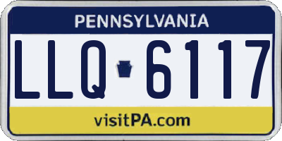 PA license plate LLQ6117