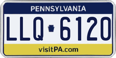PA license plate LLQ6120