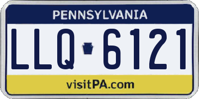 PA license plate LLQ6121