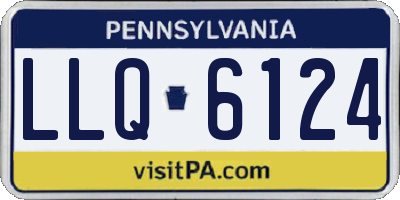 PA license plate LLQ6124