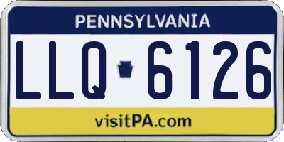 PA license plate LLQ6126