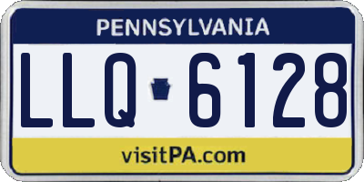 PA license plate LLQ6128