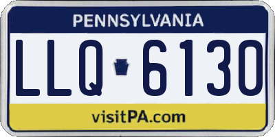PA license plate LLQ6130