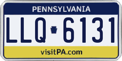 PA license plate LLQ6131