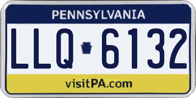 PA license plate LLQ6132
