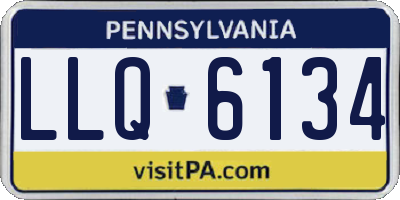PA license plate LLQ6134