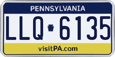 PA license plate LLQ6135