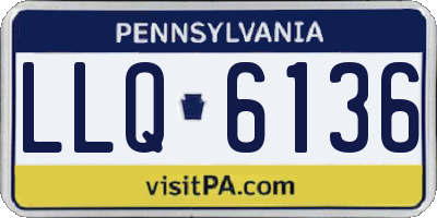 PA license plate LLQ6136