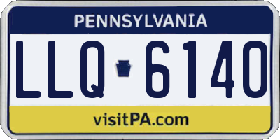 PA license plate LLQ6140