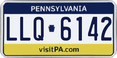 PA license plate LLQ6142