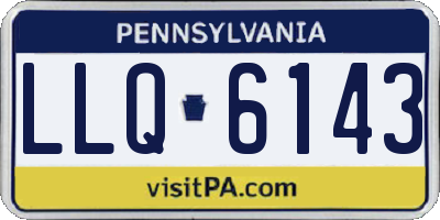 PA license plate LLQ6143