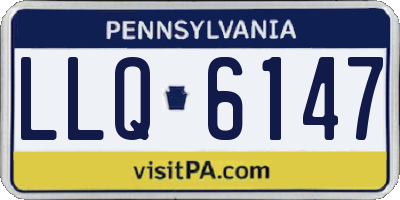 PA license plate LLQ6147