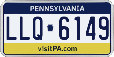 PA license plate LLQ6149