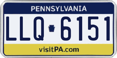 PA license plate LLQ6151