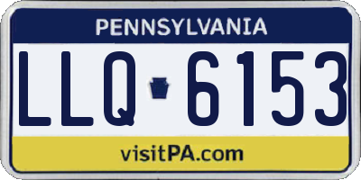 PA license plate LLQ6153