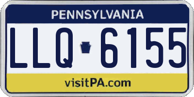 PA license plate LLQ6155