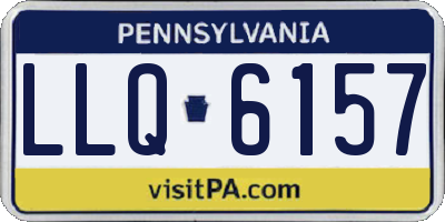 PA license plate LLQ6157