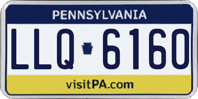 PA license plate LLQ6160