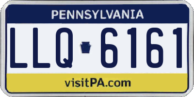 PA license plate LLQ6161
